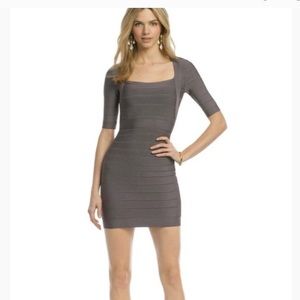 Hervé Léger gray Madina dress